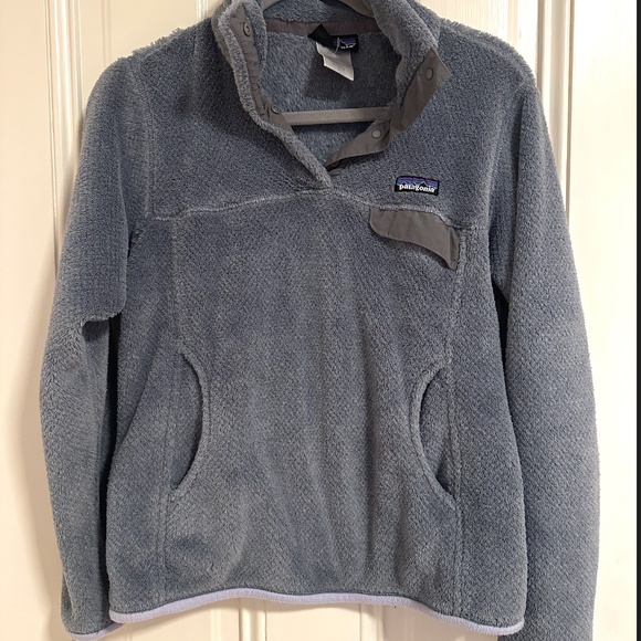 Patagonia Women's Synchilla Snap-T Fleece Pullover - Blue/Grey - Picture 1 of 3